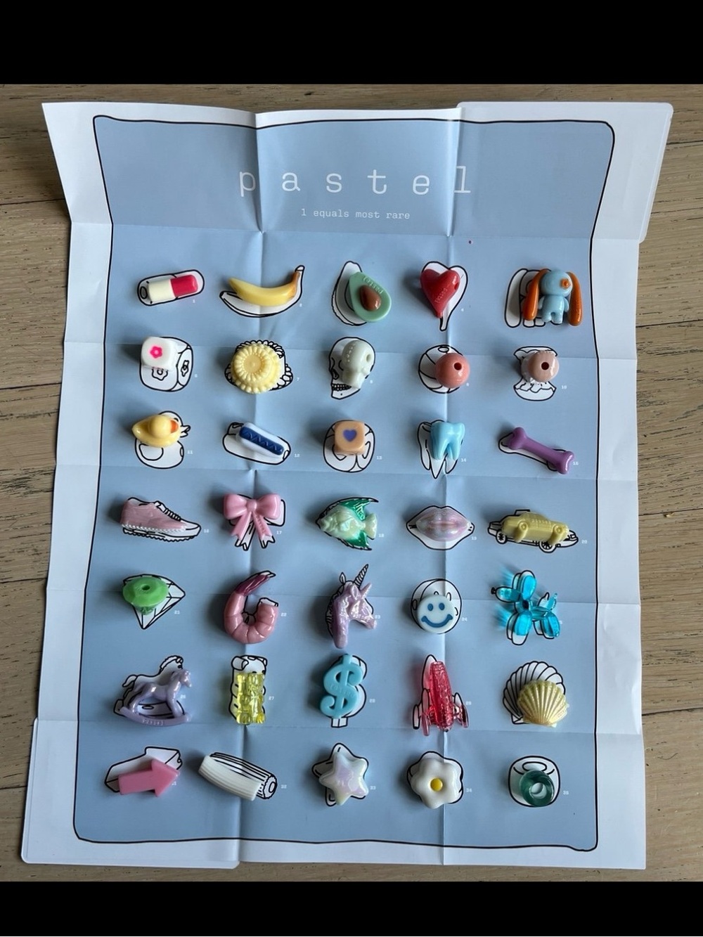 CJ Hendry Pastel Beads - Full Collection of 35 Beads with Guide and String